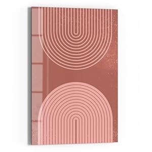 DEQOART Glas-Magnettafel 'Erdige Ruhe' 40x60 cm