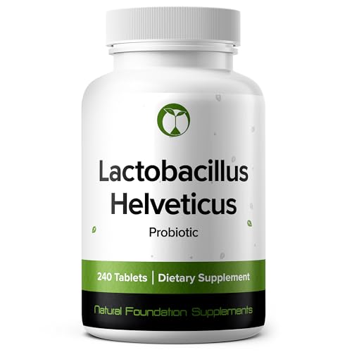 Image of Lactobacillus Helveticus Probiotic 240 Tablets (4 Month Supply) - Researched Strain LH76 - 3 Billion CFU - Digestive Health & Mood Support - GMP Certified (240, Lactobacillus Helveticus)