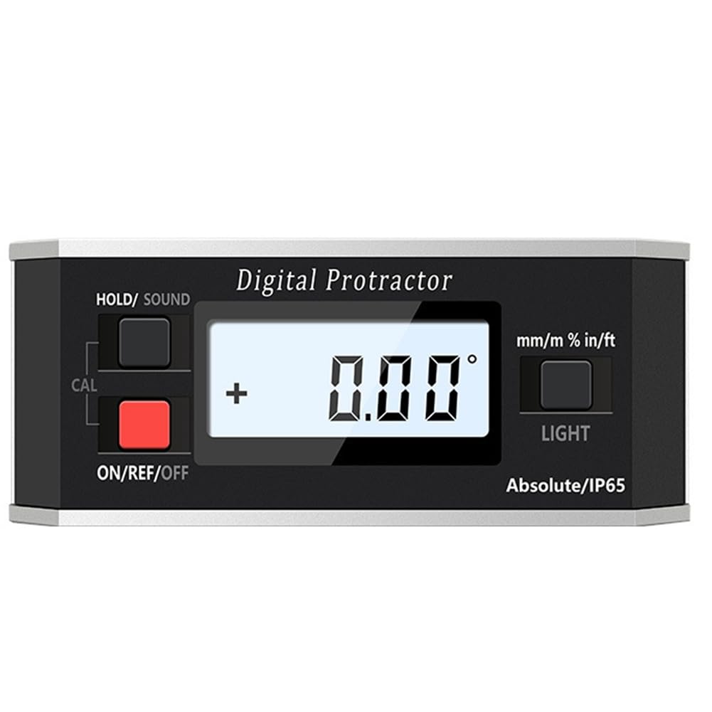 Aundhegrtt As Shown Electronic Inclinometer Protractor With Magnet, Illumination And Level Angle Gauge Measurement Functionality
