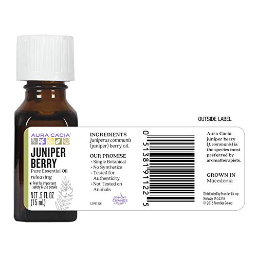 Aceite Esencial de Bayas de Enebro Aura Cacia 0.5 oz miniatura 5