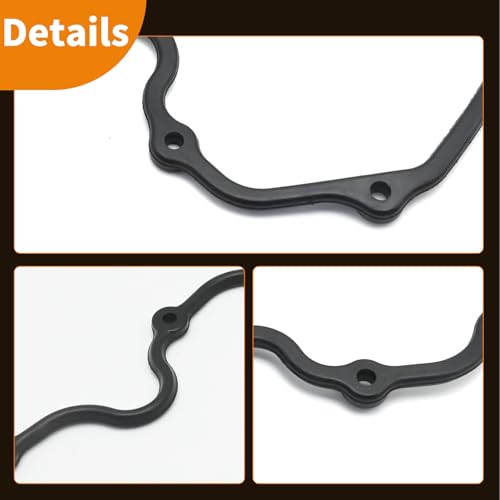 Image of VS50251R Engine Valve Cover Gasket Set Replacement for Nissan Infiniti Vehicle 1984-2004 200SX 300ZX D21, 1990-2000 QX40 M30, Replace VS50251R VS50251R-1