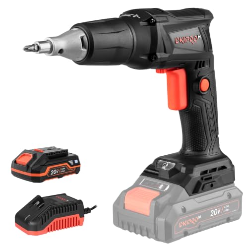 Atornillador Pladur Inalámbrico DSD-201BCA - Atornillador Eléctrico a Batería 20V, Motor Brushless, 0-4400 RPM, HEX 1/4', Alimentador Automático, LED, 8/11 N·m - Bateria 2Ah y Cargador - Por Dnipro-M
