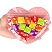 100pcs Small Bags for Small Business, 3.5x5 inch Heart-Shaped Jewelry Bags Clear Mylar Ziplock Baggies Cute Packaging Supplies for Bracelets Sample