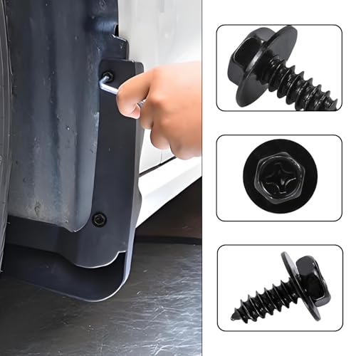 Image of 20PCS Fender Bolts Retainers Replacement, OEM 90159-6049 Bolt Retainer, Hex Head Screws for Mud Flaps, Bumper, Wheel Well Liners, Compatible with Tacoma Prius Camry Celica