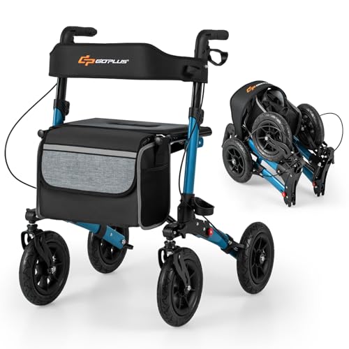 Goplus 2-in-1 Folding Rollator