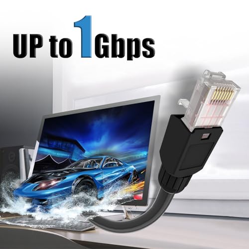 VCELINK Cat6 Tool-Free RJ45 Connector, 1000 Mbps/250 MHz, Reusable UTP Gold-Plated Ethernet Plug for 23-26 AWG Network Cable - Image 3