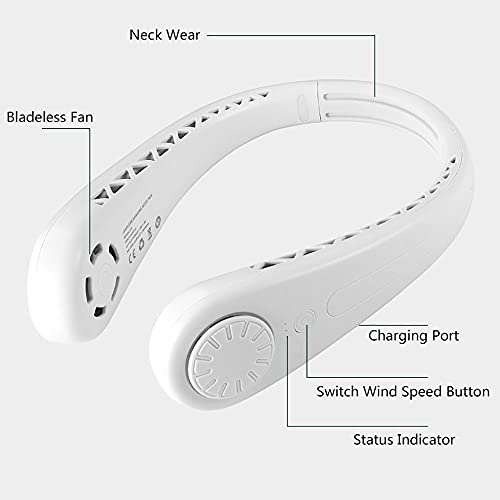 Ventilateur de cou silencieux à 3 vitesses avec mini ventilateurs USB - 5