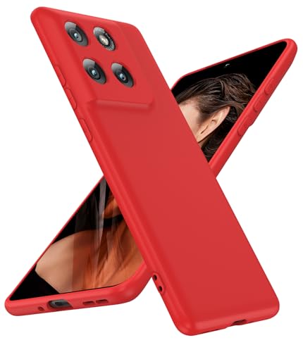 Coque Motorola Edge 2025 silicone souple rouge pour usage quotidien