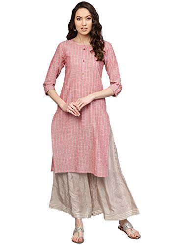 Image of Varanga Women's Cotton Straight Kurta