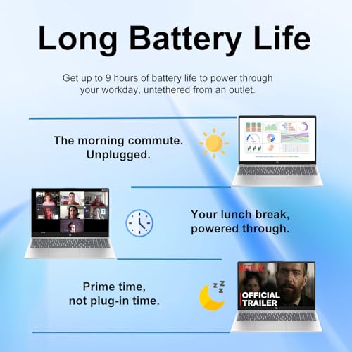 Image of HP 2026 New Generation 15.6'' Business & Student Laptop | Intel i7-1255U 10-Core Processor | 16GB RAM | 1TB SSD | Up to 9 Hours Battery | Fast Wi-Fi 6 & HD Webcam | Windows 11 | WOWPC USB