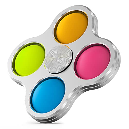 Letlar Pop Fidget Spinner Toy, Dimple Fidget Spinner Toy for Kids and Adults, Handheld Mini Fidget Popper Spinner Toy for Stress Relief, Anxiety Relief and ADHD