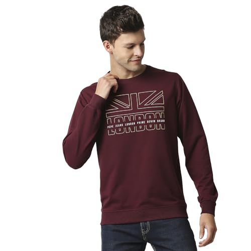 Image of Pepe Jeans Men's Cotton Blend Crew Neck Sweatshirt