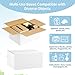 Famagic 10 Pack 8x6x4 Inch Small Shipping Boxes White Corrugated Cardboard Boxes Mailer for Small Business, Mailing Boxes for Packaging Bulk