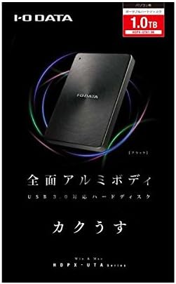 オー データ機器 USB3.0／2.0対応 ポータブルハードディスク 「カクうす」 1.0TB 【Androi】 ブラック HDPX-UTA1.