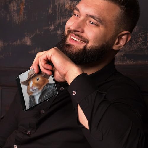 Capybara Bifold Wallet PU Leather Front Pocket Slim Bussiness Card Holder Wallet Gift for Men4