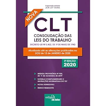 Capa do livro CLT - Consolidação das Leis do Trabalho 2020 - Mini