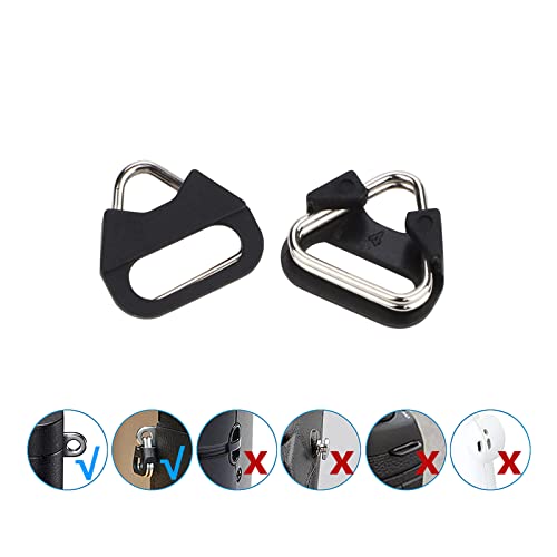 Stainless Steel Triangle Split Ring,Camera Strap Hook Lug Ring, With Plastic Cap,For Belt Hook Lanyard For Camera Shoulder Strap (4 Pcs ) #TOP5