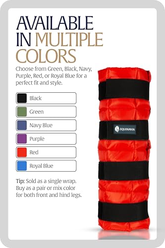 Image of Equinavia Cool Relief Therapy Equine Ice Boots for Horses-Gel Cooling Wraps | Reusable Horse Ice Boots, Soothing Ice Wraps for Horses Recovery Cool Gel for Tendons and Ligaments Soreness After Exercise