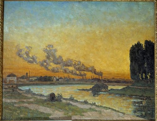 Póster de lienzo de obra famosa de Guillaumin para decorar el dormitorio con estilo, 60x90cm