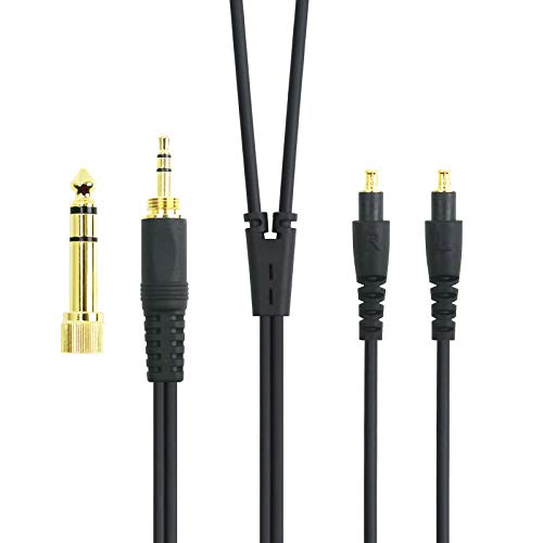 -Audio-Upgrade-Kabel kompatibel mit Audio-Technica ATH-MSR7b, ATH-SR9, ATH-ESW990H, ATH-ES770H, ATH-ADX5000, ATH-AP2000Ti Kopfhörern, 1,2 m