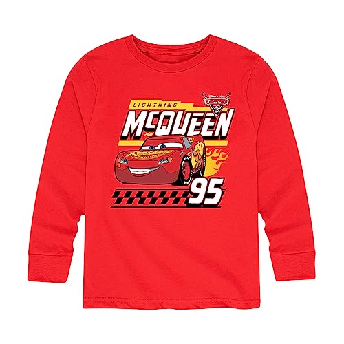 Disney Cars - Lightning McQueen 95 - Toddler and Youth Long Sleeve Graphic T-Shirt