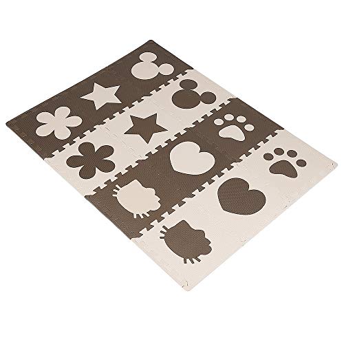 24 Piezas Alfombras Infantil Alfombras Puzzle de Goma EVA Alfombrilla de Juego para Niños y Bebés Suelo Protectora de Espuma Puzzles de Suelo Alfombrilla