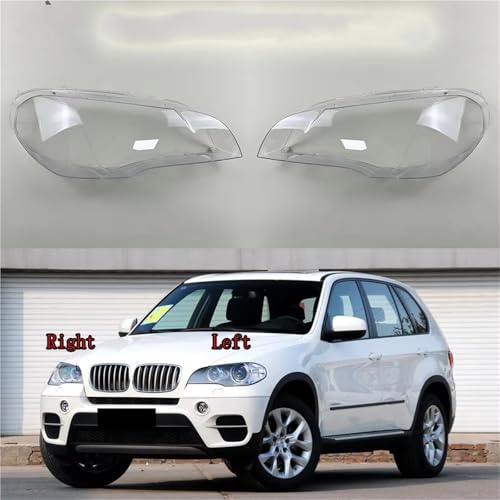 Coque de phare transparent anti UV pour BMW X5 version 2008 à 2013