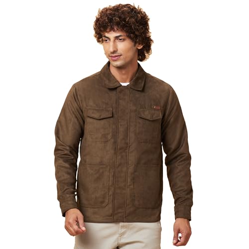 Image of Being Human Green Regular Fit Men's Jacket Clothing