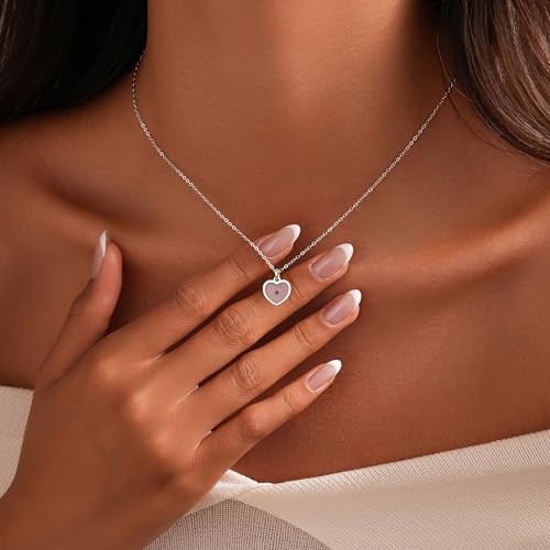 Mustard Seed Necklace for Women 925 Sterling Silver Minimalist Rectangle Pendant Necklace Dainty 14K Gold Plated Faith Necklaces Jewelry Baptism Confirmation Religious Christian Christmas Gifts4