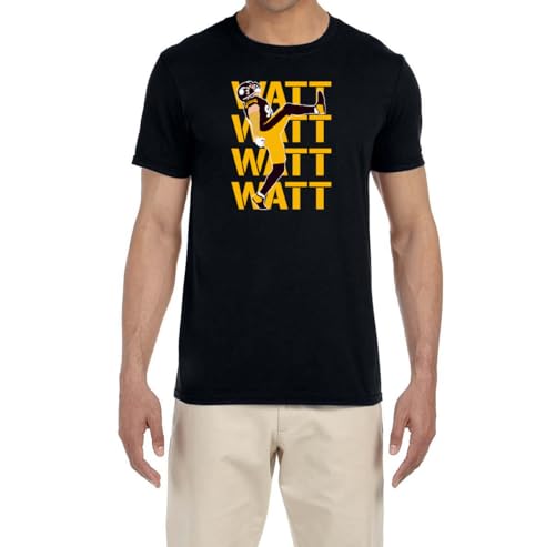 Black Pittsburgh TJ Watt Text Pic T-Shirt
