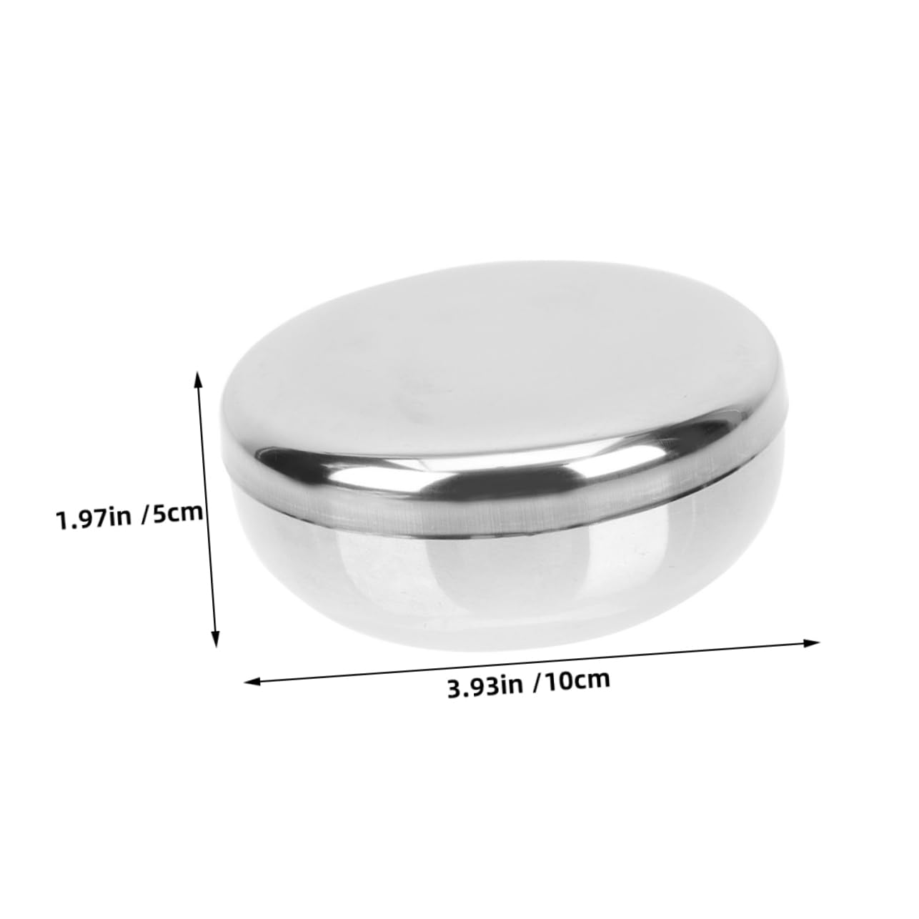 Cabilock Stainless Steel Korean Rice Bowl with Lid Serving Dish for Soup Noodles Cereal and Appetizers Elegant Design for Home and Restaurant Use