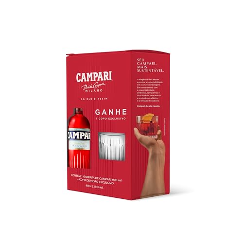 Aperitivo Campari 748ml + Copo
