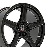 OE Wheels FR06B 18 Inch Rim Fits Mustang FR500 Style 5x114.3 18x10 Gloss Black - Hollander 3810 (1)