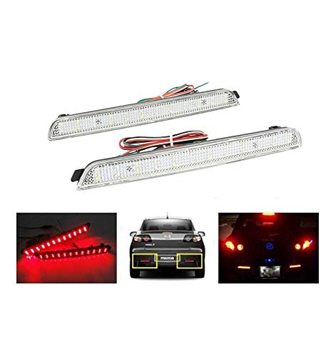 Kit 2 faros traseros LED transparente Lexus IS F GX470 RX300 Toyota Harrier Verso Avalon Matrix Sienna Venza Rear Bumper Reflector