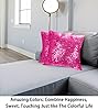 ShinyBeauty Sequin Pillow Case 20x20 2 Pack Hot Pink Glitter Pillow Decorative Throw Pillows Pillow Decorative Sparkles Holiday Throw Pillows (20x20 x2pc, Hot Pink) #2
