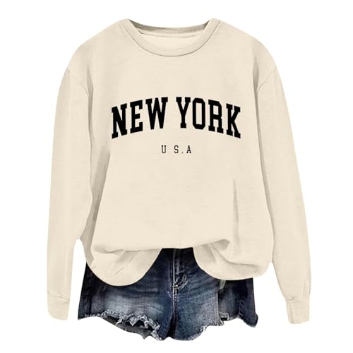 Sudaderas sin capucha para mujer Sudaderas sin Capucha Primavera Otoño Adolescentes Chica Suéter Ropa exterior para mujer Casual Loungewear Sweatshirt Pullover Tops Jersey Chaqueta de Entretiempo