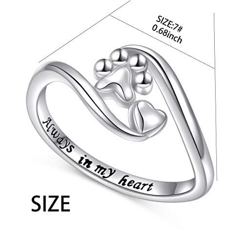 DAOCHONG S925 Sterling Silver Puppy Dog Cat Pet