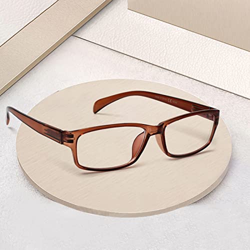Image of JOSCHOO Computer Reading Glasses for Women and Men 6 Pack Blue Light Blocking Spring Hinge Readers