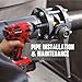 POPULO 20V Cordless Impact Wrench, Powerful ½” Chuck with 350Nm Torque and 0-3,000 Impact, Includes 6 Drive Impact Sockets, 2.0Ah Li-ion Battery, Fast Charger, Gloves, and Tool Bag