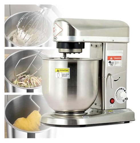 Kommerzieller Standmixer, 10 l, elektrischer Küchenmixer zum Backen, 3-Gang-Lebensmittelmixer mit Schüssel für Pizzeria und Kuchenmischung
