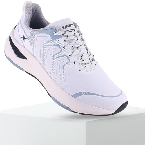 Image of SPARX Sports Running Shoes for Men - Lightweight Breathable Lace-Up Athletic Shoes with Cushioned Comfort, Shock Absorption, Durable Grip, Flexible Sole & Everyday Walking Performance