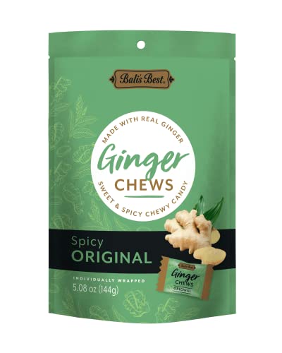 Bali's Best Ginger Chews, Spicy Original Flavor, 5.08...