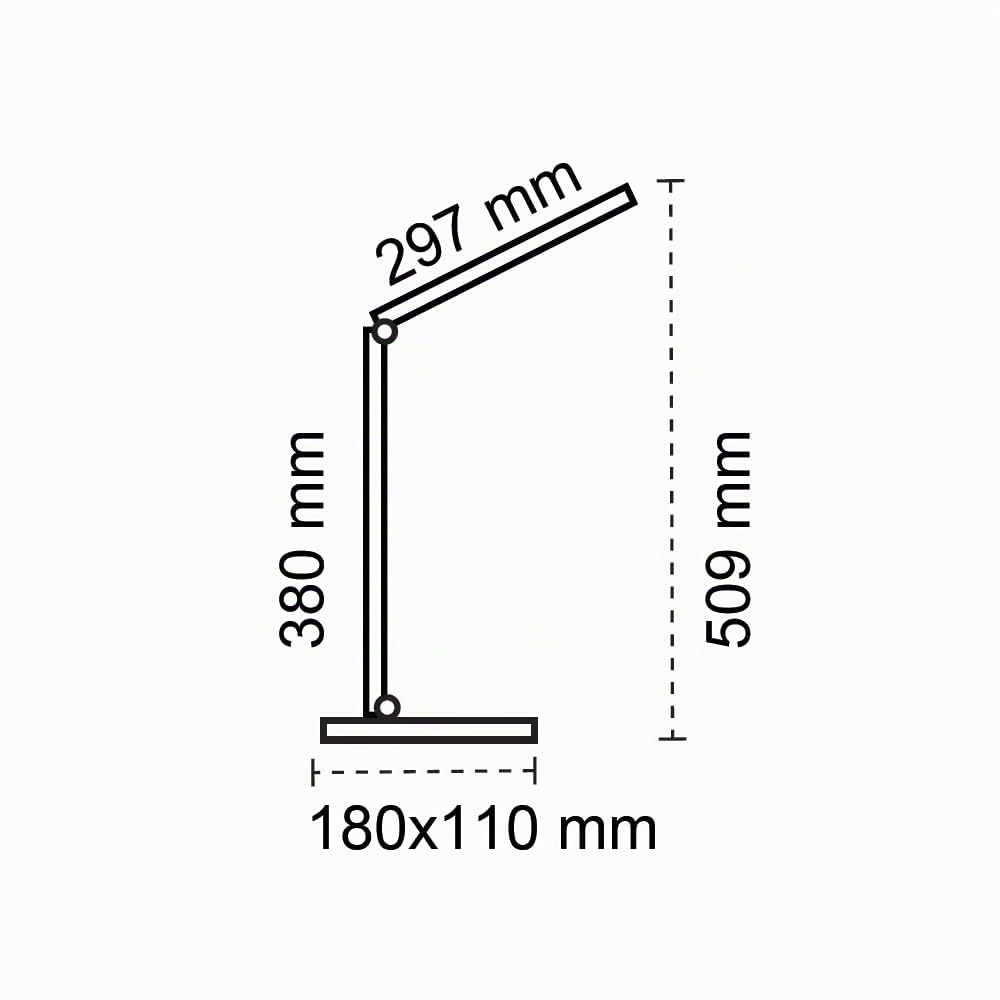 wonderlamp Flexo LED 5W Norima Blanco con Batería recargable, Interruptor táctil y Cargador Inalámbrico para móviles 3000-4000-6000K