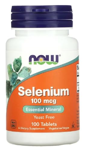 Now Foods - Selenium, 100mcg | Sélénium 100 mcg | Oligo-élément haute dose pour une protection antioxydante - 100 comprimés