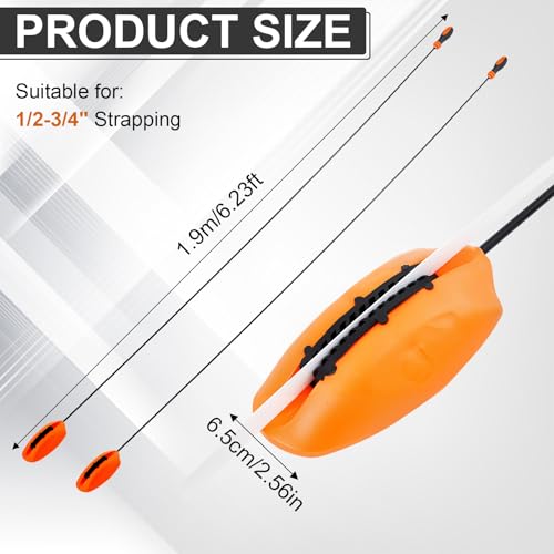Image of MorningRo 2 Pack 74'' Flexible Pallet Strap Feeder for 1 /2-3 /4 Inch Polyethylene Strapping Stick Guide Strapping Through Pallets Straps Feeder Professional Pallet Threading Tool