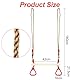 Riloventa Schaukel Outdoor, Turnringe Höhenverstellbar, Schaukel Indoor mit Metallringen, Schaukel Zubehör, Ringe für Schaukel, Schaukelring für Kinder, Kind Schaukelt für Belastbar Bis 120 Kg