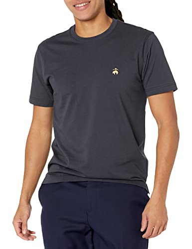 Image of Brooks Brothers Men's Short Sleeve Cotton Crewneck Logo T-Shirt