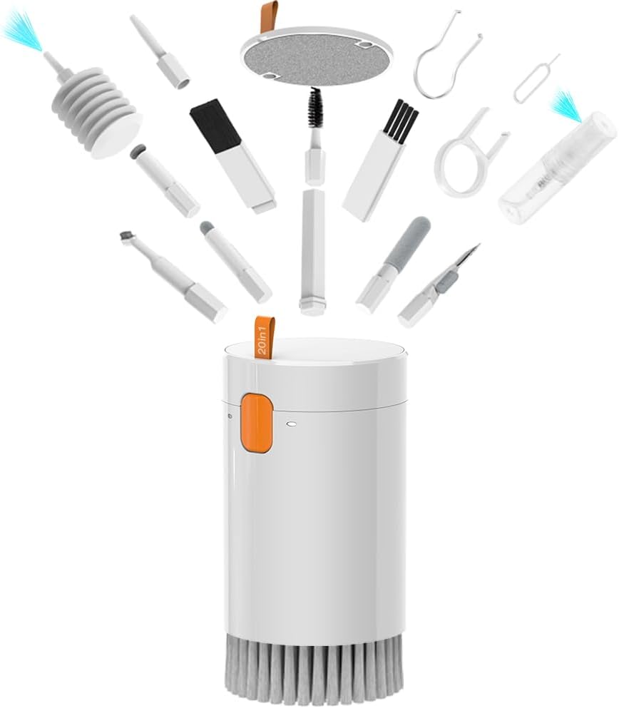20 in 1 Keyboard Cleaner Kit,Laptop/Camera/Screen Cleaner,Electronics Cleaning Kit,Brush Tool for iPad/iPhone/AirPods,Tablet, Screen, Headphone, Earbuds, Camera, Gift for Men and Women 20 in 1 Keyboard Cleaner Kit,Laptop/Camera/Screen Cleaner,Electronics Cleaning Kit,Brush Tool for iPad/iPhone/AirPods,Tablet, Screen, Headphone, Earbuds, Camera, Gift for Men and Women