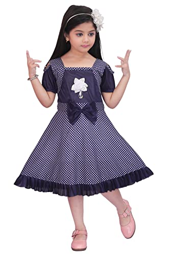 Image of KGN Girls Cotton Blend Dot-Dress- /Dress | KGN23 |