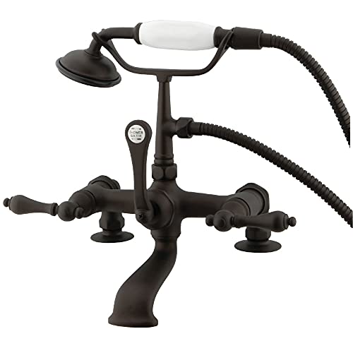Kingston Brass CC203T5 Vintage Clawfoot Tub Faucet, 3-3/8-Inch Center, Oil Rubbed Bronze Kingston Brass CC203T5 Vintage Clawfoot Tub Faucet, 3-3/8-Inch Center, Oil Rubbed Bronze